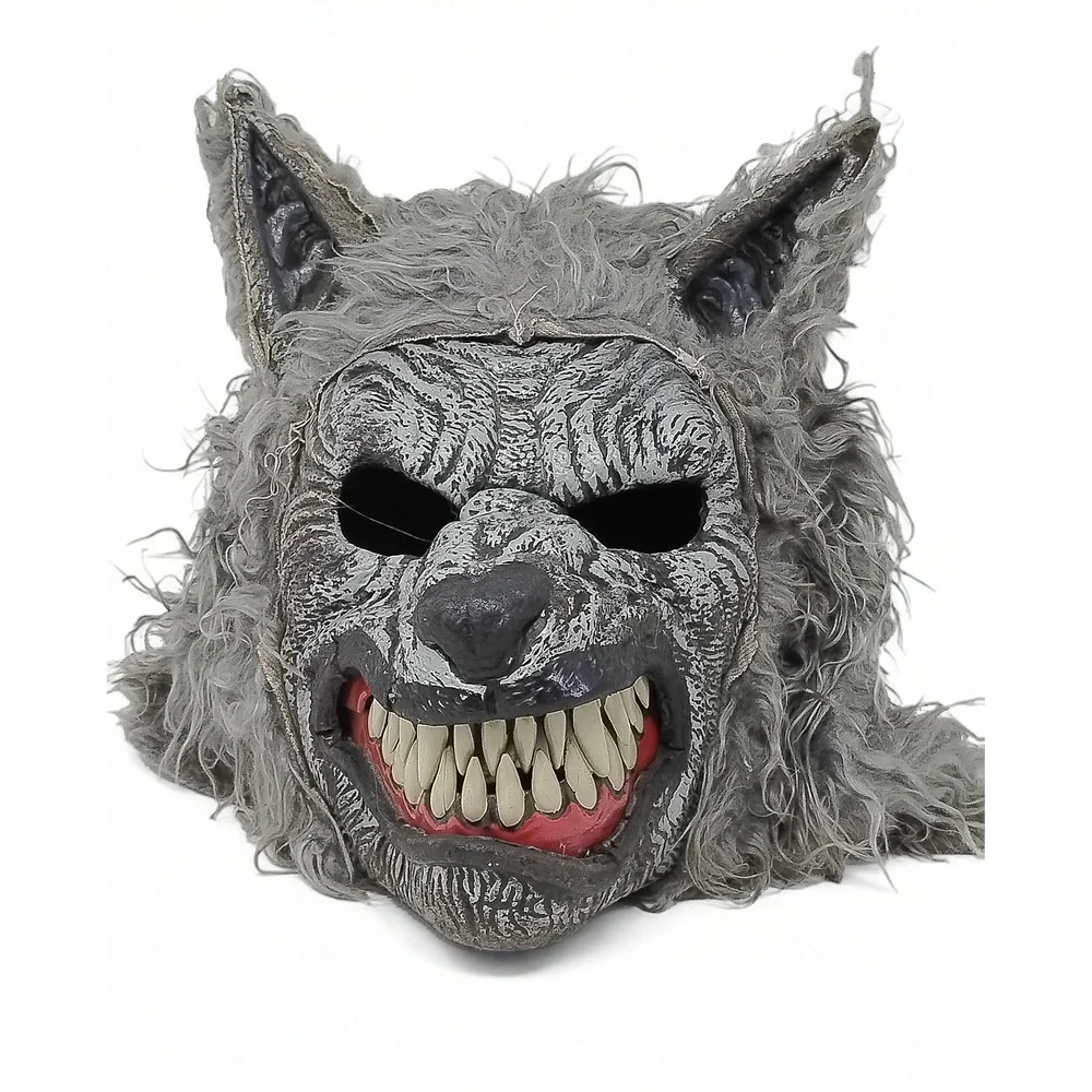 Spirit Halloween Werewolf Mask Adult Horror Prop Monster Faux Fur Cosplay Item